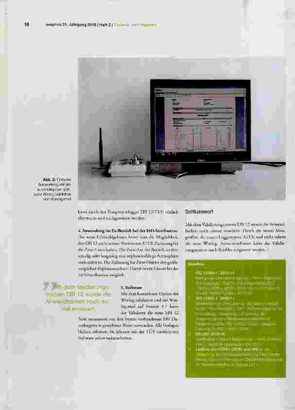 Vorschauseite 3: Neues Validierungssystem EBI 12 Datenlogger Serie
