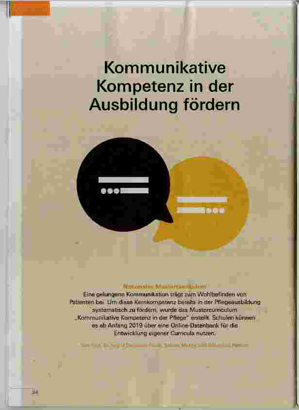 Vorschauseite 1: Kommunikative Kompetenz in der Ausbildung fördern