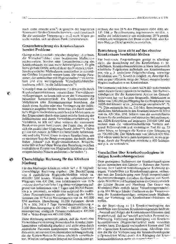 Vorschauseite 3: Kosten-Nutzen-Relation krankenhaushygienischer Maßnahmen