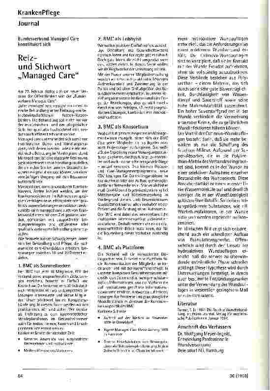 Vorschauseite 3: Ein feuchtes Milieu fördert die physiologische Wundheilung