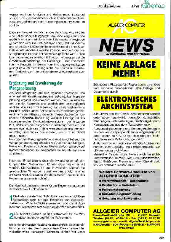 Vorschauseite 3: Die Bedeutung der Nachkalkulation für das Kosten-, Qualitätsund Produktmanagement im Krankenhaus
