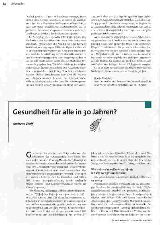 Vorschauseite 3: 2038 - Das Gesundheitswesen ist befriedet