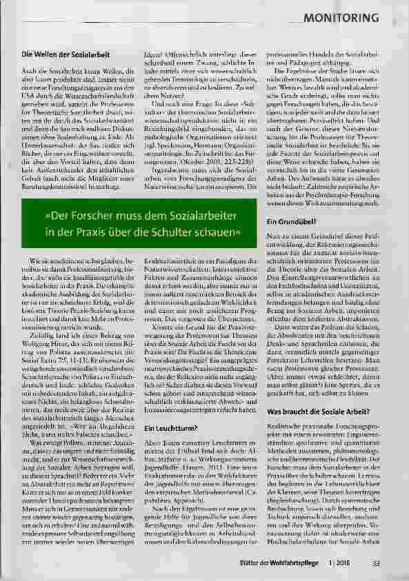 Vorschauseite 2: Gesucht: Theorien für die Praxis