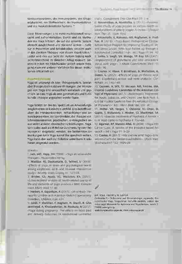 Vorschauseite 4: Yoga im klinischen Umfeld