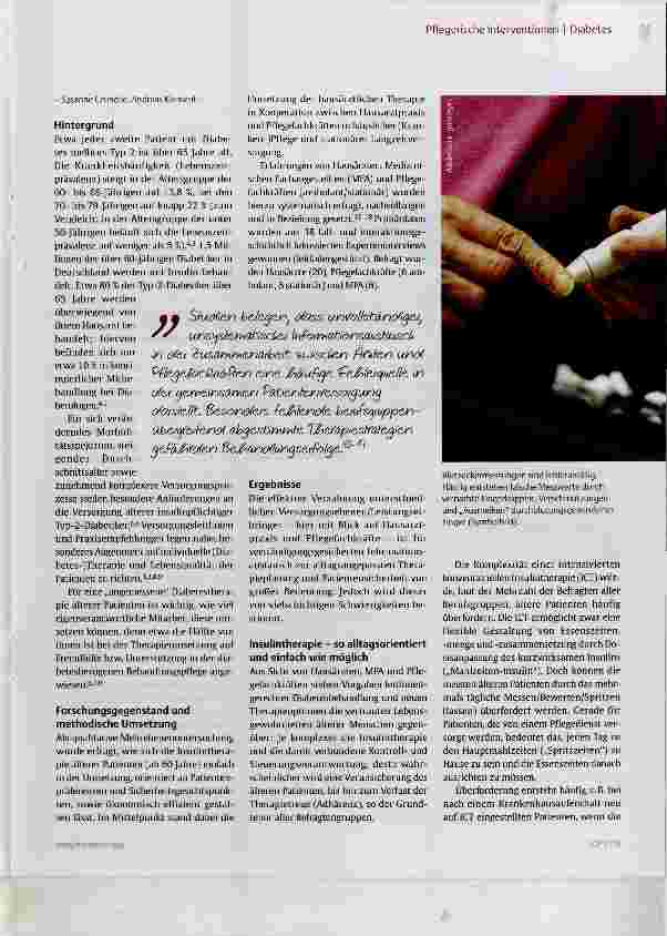 Vorschauseite 2: Insulintherapie im Alter eine qualitative Versorgungsstudie