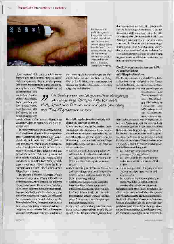 Vorschauseite 3: Insulintherapie im Alter eine qualitative Versorgungsstudie