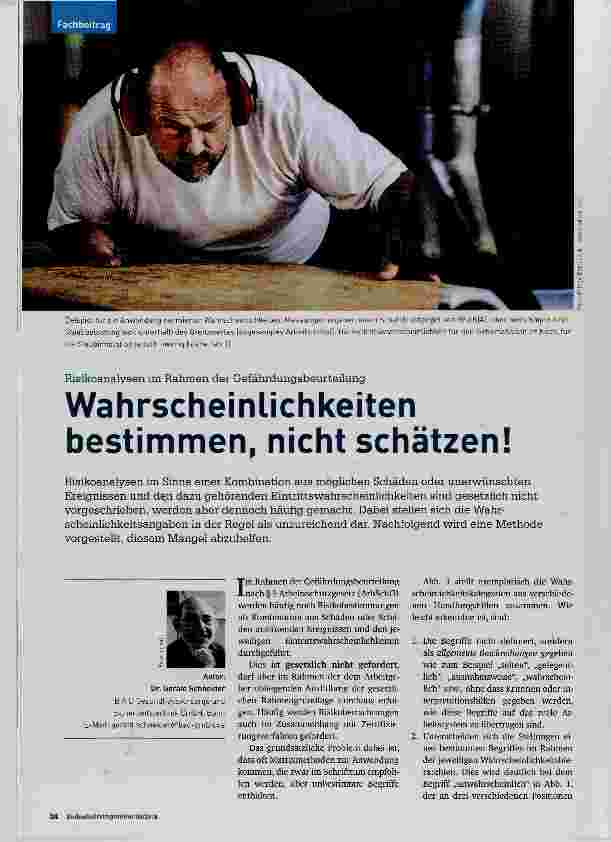 Vorschauseite 1: Wahrscheinlichkeiten bestimmen, nicht schätzen!