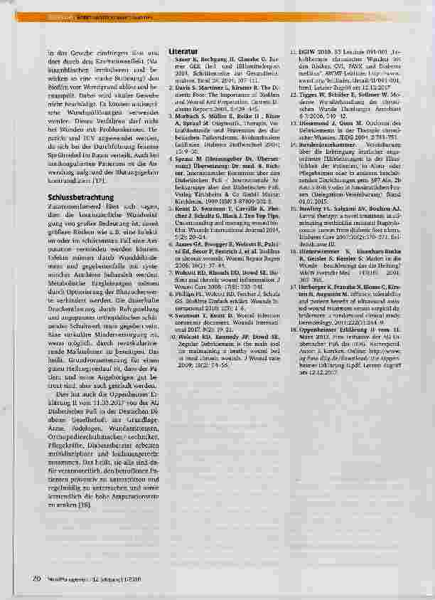 Vorschauseite 4: Biofilm und Debridement beim Diabetischen Fußsyndrom