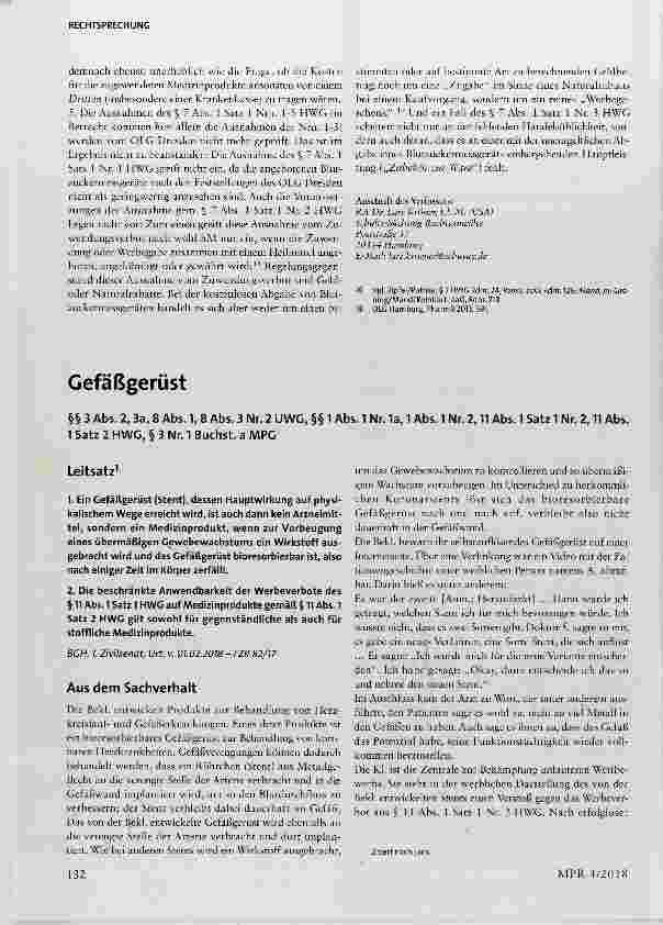 Vorschauseite 1: Gefäßgerüst
