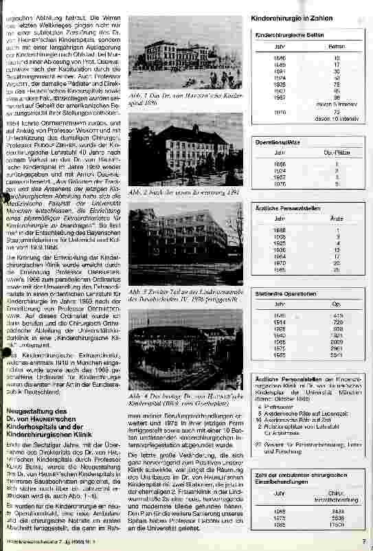 Vorschauseite 2: Krankenhäuser und ihre Geschichte - 100 Jahre Kinderchirurgische Klinik im Dr. von Haunerschen Kinderspital München