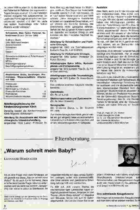 Vorschauseite 3: Krankenhäuser und ihre Geschichte - 100 Jahre Kinderchirurgische Klinik im Dr. von Haunerschen Kinderspital München
