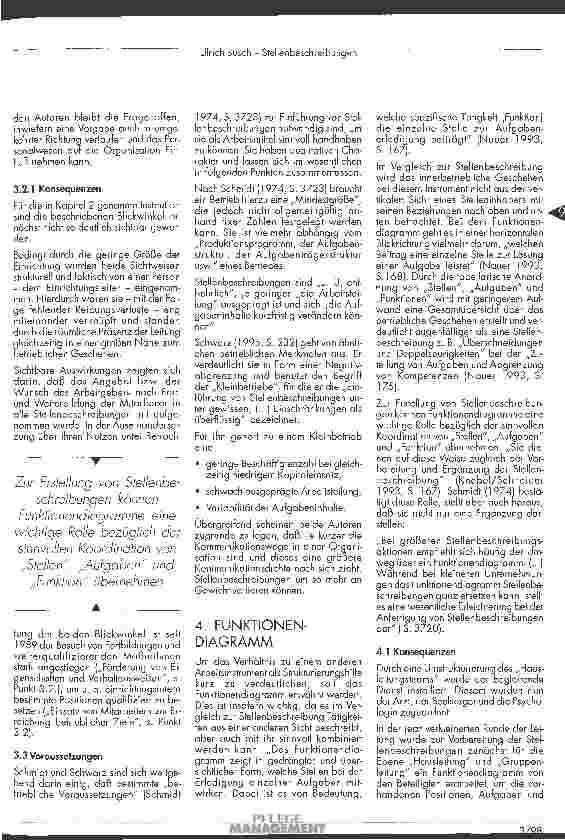 Vorschauseite 4: Stellenbeschreibungen Ihr prozeßhaftes Verständnis als Hilfe bei der Bewältigung auftretender Fragen