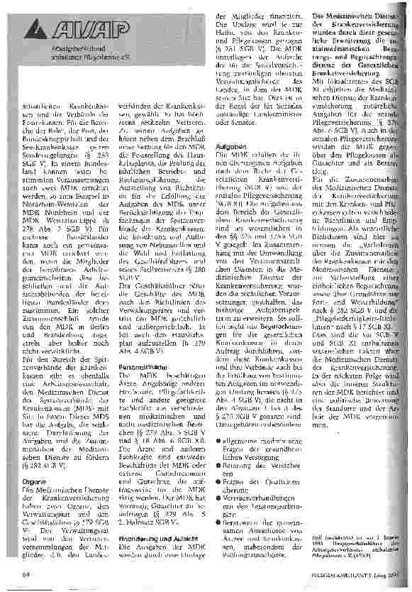 Vorschauseite 2: Medizinischer Dienst der Krankenversicherung - Gegner oder Partner?
