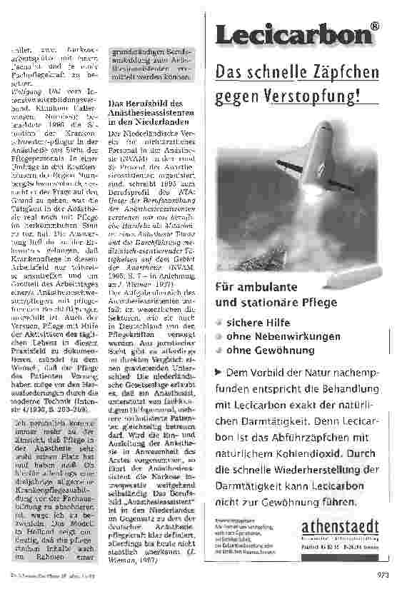 Vorschauseite 4: Anästhesiefachpflegekraft in Deutschland Wunsch oder Wirklichkeit