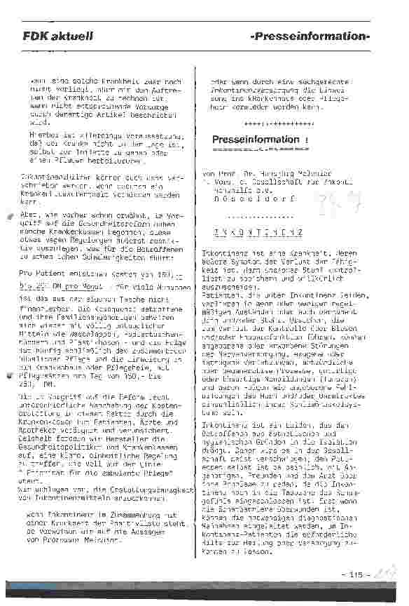 Vorschauseite 2: Statement: Interessengemeinschaft Inkontinenzhilfe in der Bundesvereinigung Verbandmittel und Medicalprodukte
