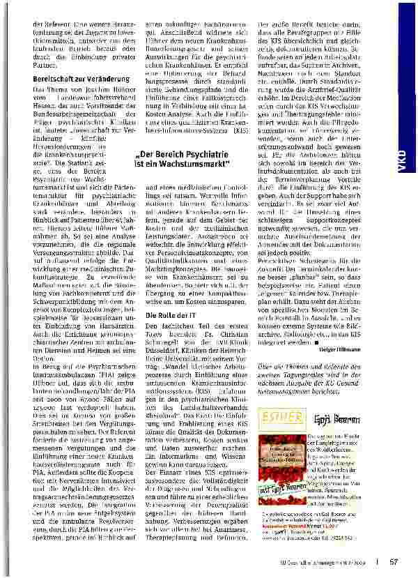 Vorschauseite 3: Change Management im psychiatrischen Krankenhaus