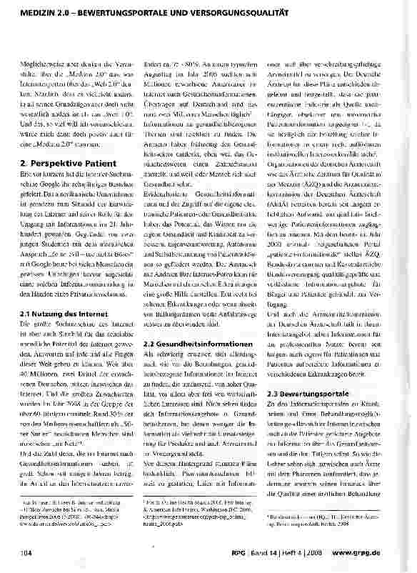 Vorschauseite 2: Medizin zwischen Mensch und Markt - der ärztliche Beruf im Spiegelbild moderner Informationsund Kommunikationstechnologien