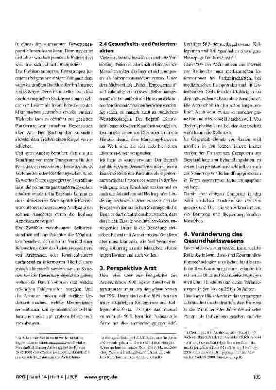 Vorschauseite 3: Medizin zwischen Mensch und Markt - der ärztliche Beruf im Spiegelbild moderner Informationsund Kommunikationstechnologien