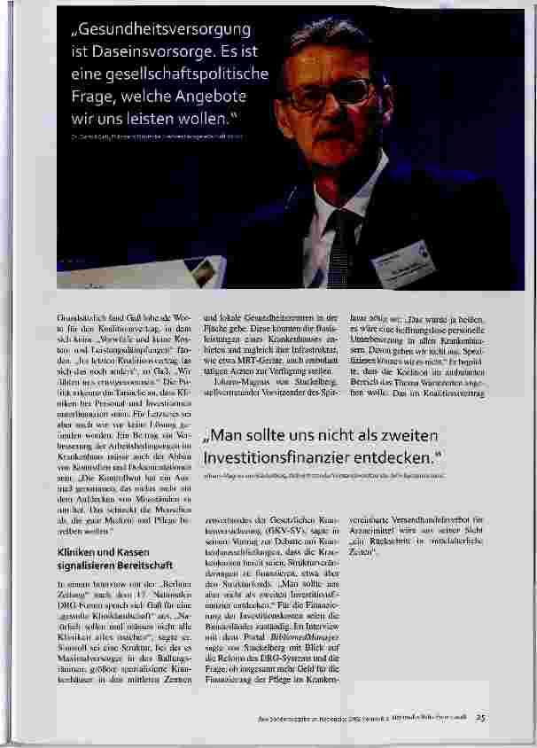 Vorschauseite 4: Krankenhauspolitik 2018 Spahn: Redesign your Krankenhauslandschaft