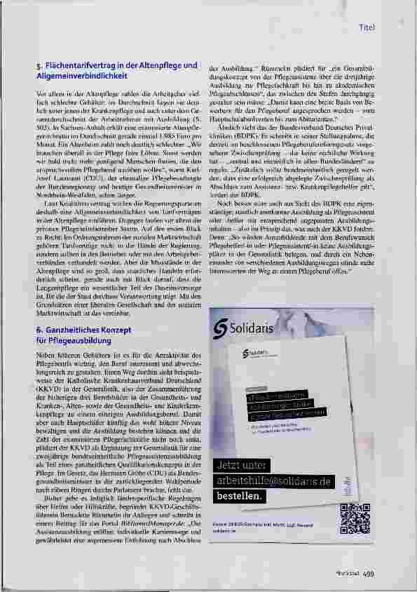 Vorschauseite 4: Kampf gegen den Fachkräftemangel 10 Alternativen zu mehr Bürokratie