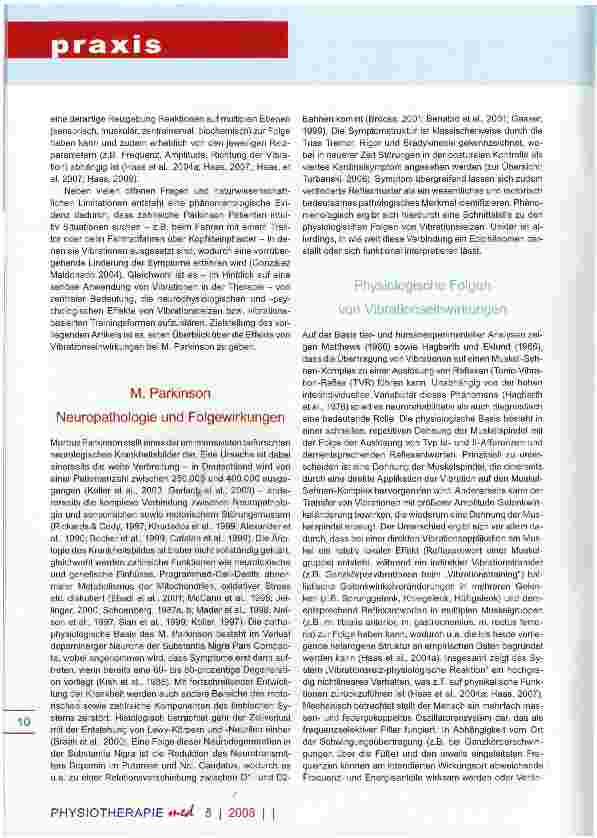 Vorschauseite 2: Vibrationsbasierte Trainingsformen bei Morbus Parkinson