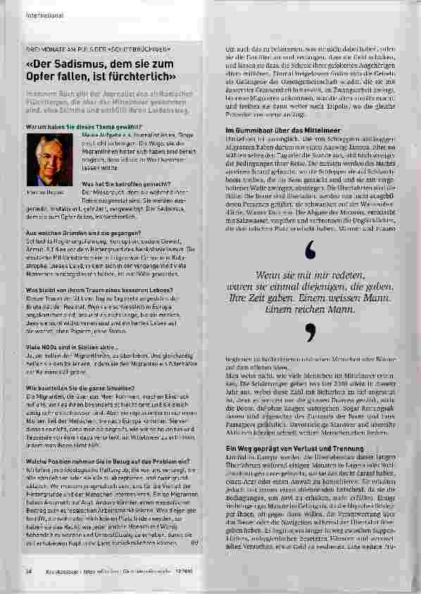 Vorschauseite 3: Das Martyrium der afrikanischen Flüchtlinge