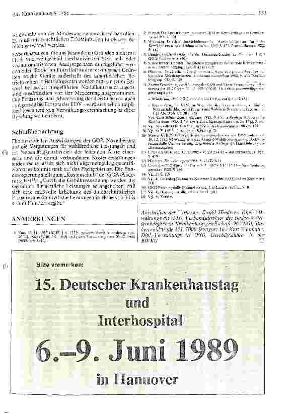 Vorschauseite 5: Auswirkungen der GOÄ-Novellierung auf die Vergütung wahlärztlicher Leistungen und die DKG-Tarife