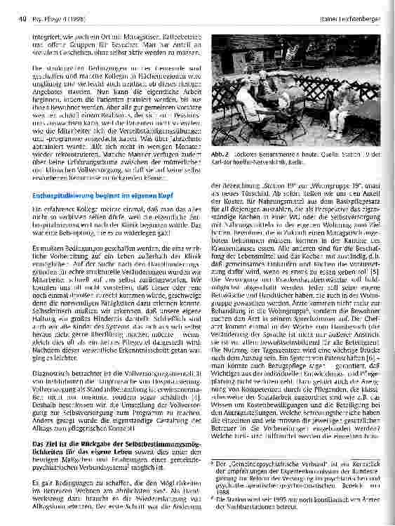 Vorschauseite 4: Von der Station zur Wohngruppe oder: wann beginnt Enthospitalisierung