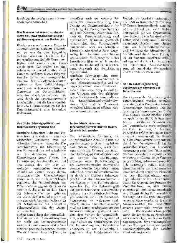 Vorschauseite 2: Die Ressource Information wird auch in der Medizin zum Wettbewerbsfaktor - Risiken und Nebenwirkungen der Telemedizin
