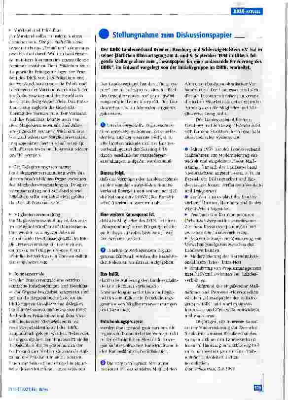 Vorschauseite 4: Thesen und Vorschläge für eine umfassende Erneuerung des DBfK