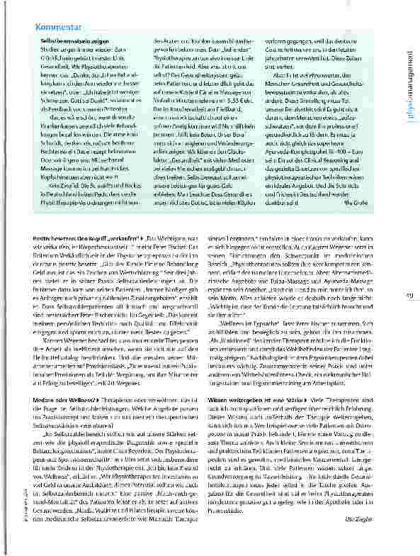 Vorschauseite 2: Selbstzahlerangebote Teil 3: Der Verkauf Gutes Geld für gute Leistung