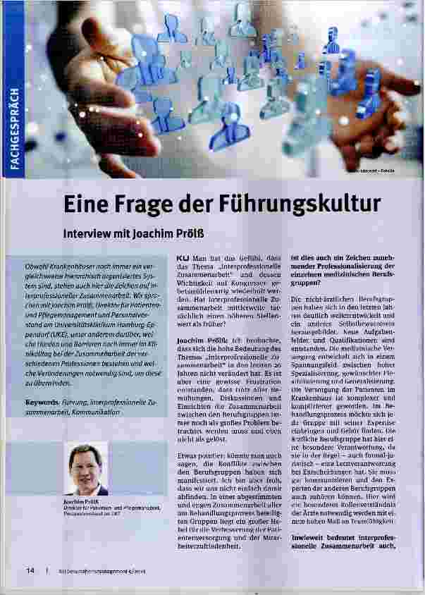Vorschauseite 1: Eine Frage der Führungskultur