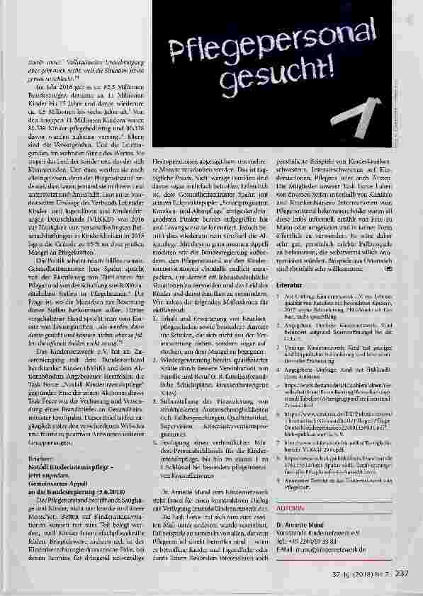 Vorschauseite 2: Pflegenotstand