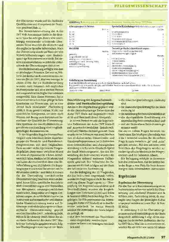 Vorschauseite 4: Übersetzung der englischen „Autar Deep Vein Thrombosis (DVT) Scale zur Einschätzung des Thromboserisikos