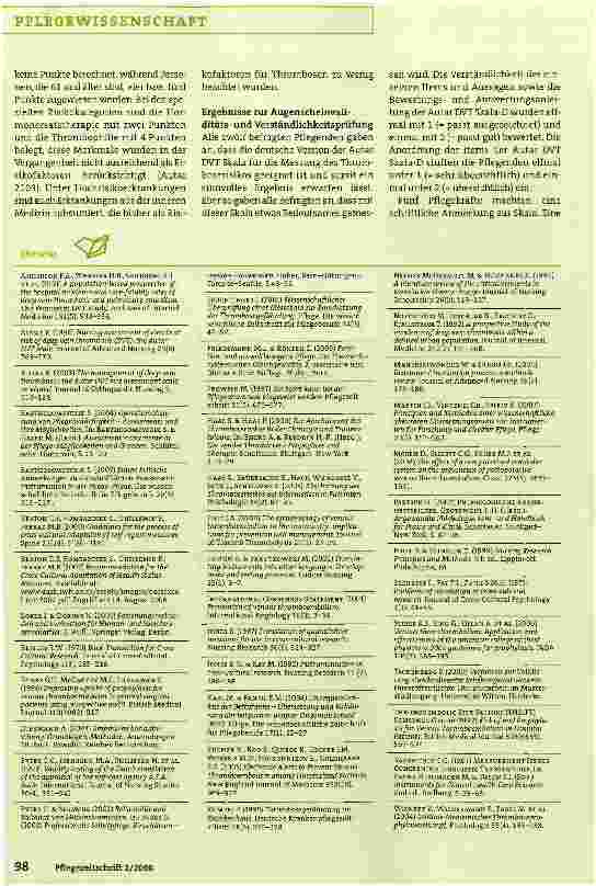 Vorschauseite 5: Übersetzung der englischen „Autar Deep Vein Thrombosis (DVT) Scale zur Einschätzung des Thromboserisikos