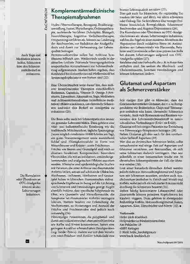 Vorschauseite 5: Schmerzen Risiko Analgetika