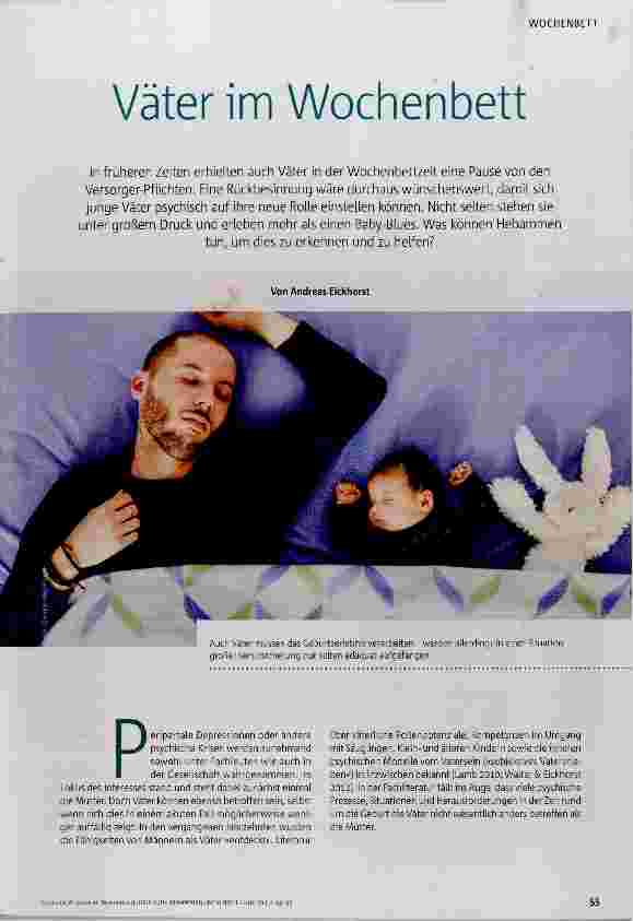 Vorschauseite 1: Väter im Wochenbett