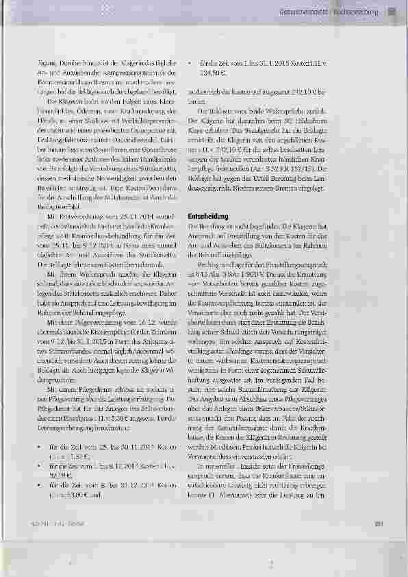 Vorschauseite 2: HKP-Kostenerstattung für das Anund Ablegen eines Stützkorsetts