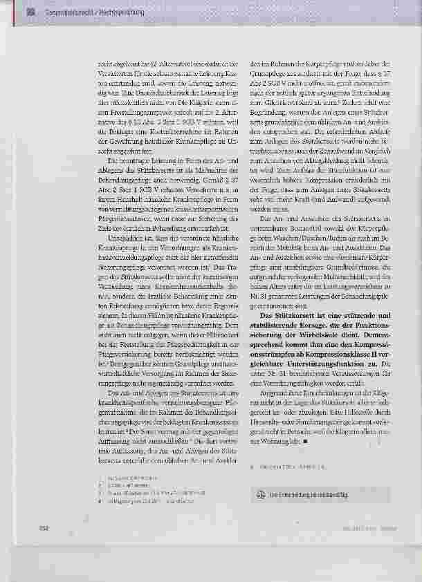 Vorschauseite 3: HKP-Kostenerstattung für das Anund Ablegen eines Stützkorsetts
