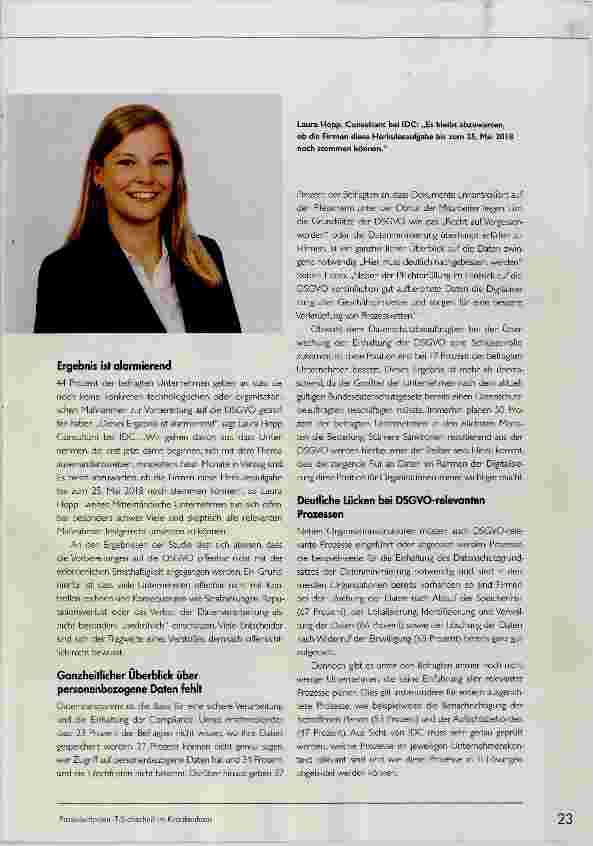 Vorschauseite 2: Die DSGVO wird auf die leichte Schulter genommen