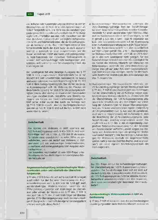 Vorschauseite 2: Die Finanzierung der Unterkunftskosten in „besonderen Wohnformen nach dem BTHG: Existenzsicherungsoder Teilhabeleistung? Teil 2
