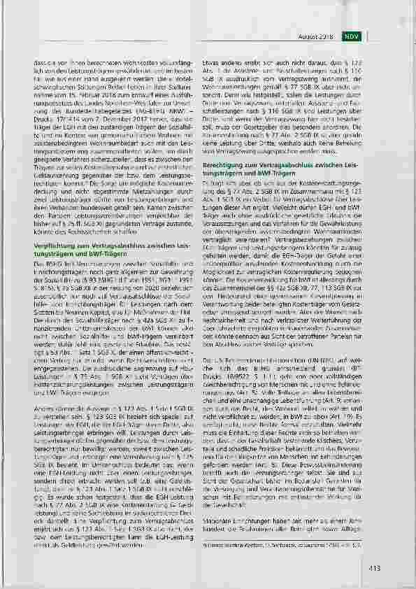 Vorschauseite 5: Die Finanzierung der Unterkunftskosten in „besonderen Wohnformen nach dem BTHG: Existenzsicherungsoder Teilhabeleistung? Teil 2