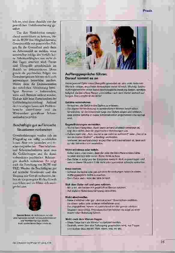 Vorschauseite 4: Wenn Patienten aggressiv werden