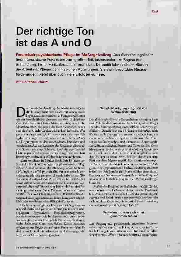 Vorschauseite 2: Der richtige Ton ist das A und O