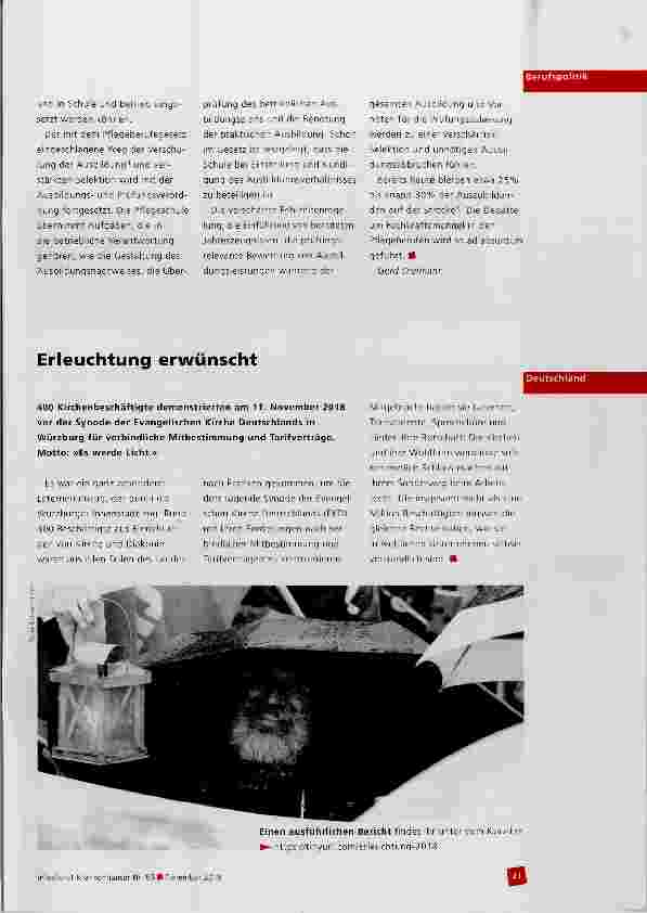 Vorschauseite 4: Ausbildungsreform der Pflegeberufe: Ausbildungsund Prüfungsverordnung verabschiedet
