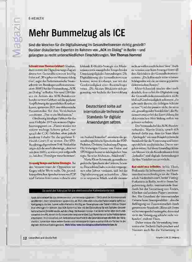 Vorschauseite 1: Mehr Bummelzug als ICE