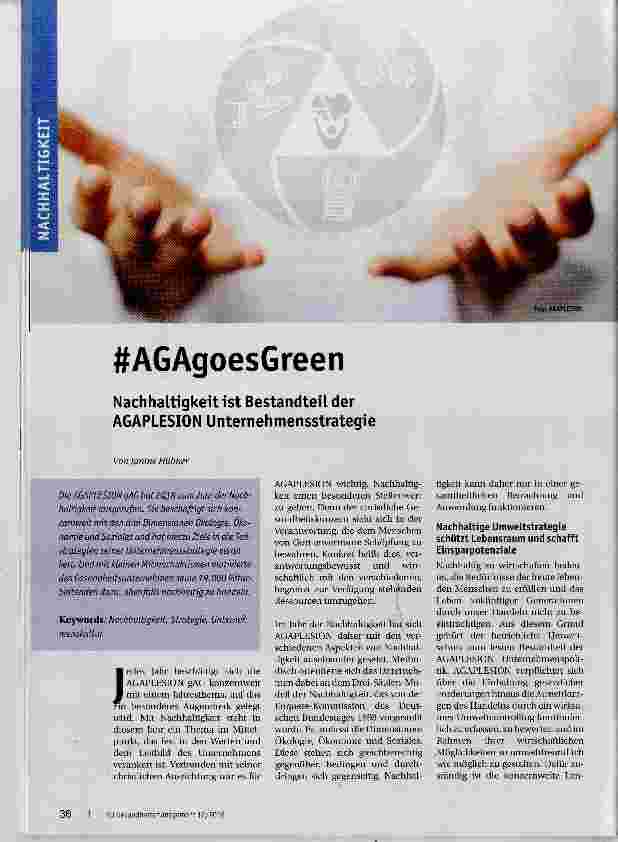 Vorschauseite 1: AGAgoesGreen