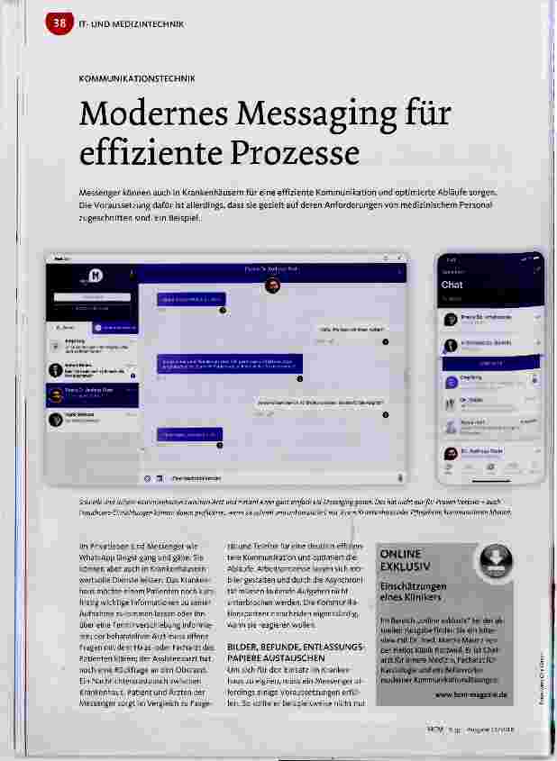 Vorschauseite 1: Modernes Messaging für effiziente Prozesse