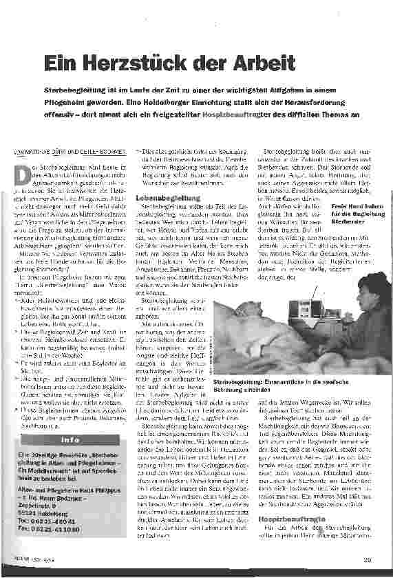 Vorschauseite 1: Ein Herzstück der Arbeit