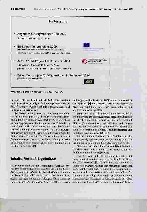 Vorschauseite 3: Interkulturelle Gesundheitsförderung bei Migrantinnen Ärztliche Aufklärung, Information und Beratung mit Schwerpunkt sexuelle und reproduktive Gesundheit